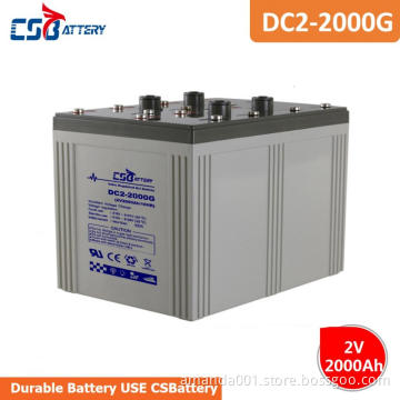 "CSBattery 2V 2000Ah Solar-storage GEL Battery for solar-panel/PV/Automotive/Vehicle/Truck/power-Inverter/telemeter-equipment  "